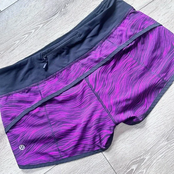Lululemon Speed Short 2.5” Life Lines Polar Pink & Black - Picture 10 of 14